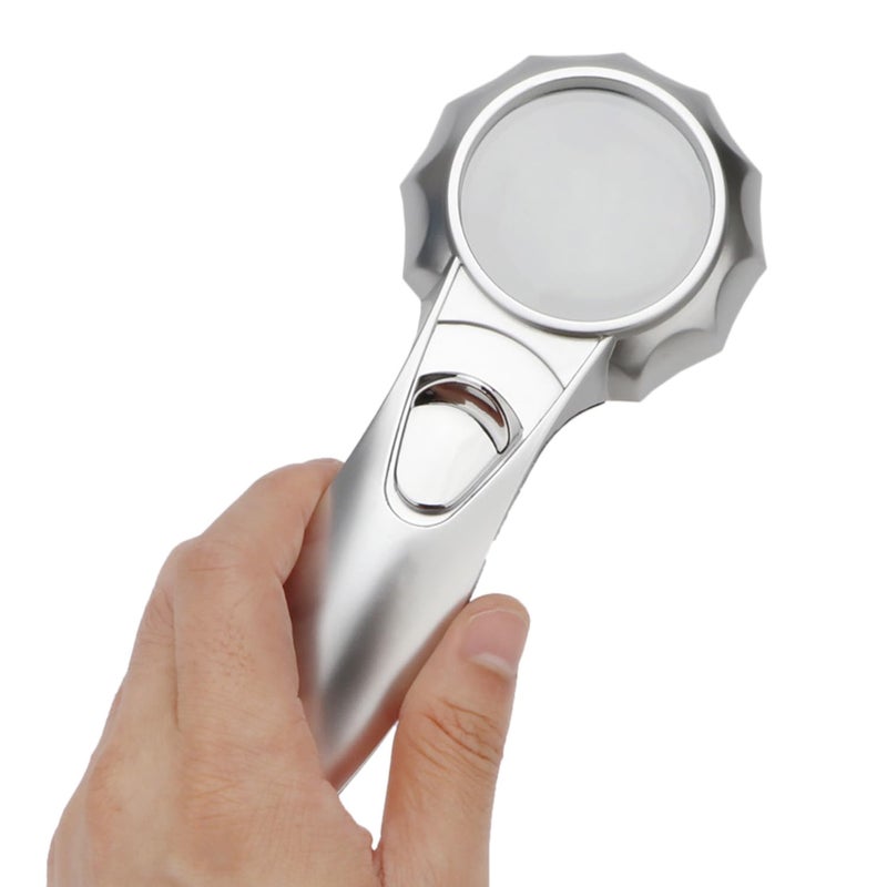 Rongon Magnifying Glass with Light Handheld Reading Magnifier Umbrella Shape with 6 LED Lights HD Reading Magnifying Lens Loupe (7X) - Image 3
